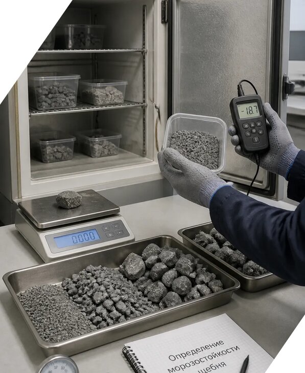 Определение морозостойкости щебня в Рузаевке от 3629 р. | ЭкспертизаРоссия