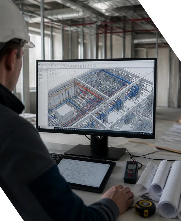Создание BIM модели инженерных сетей для объектов в Рузаевке